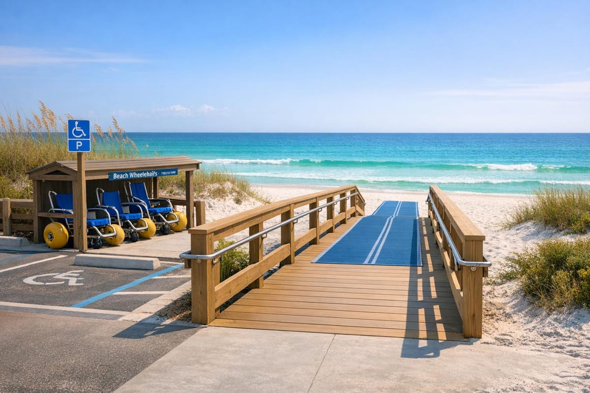 Handicap Beach Access Points on 30A