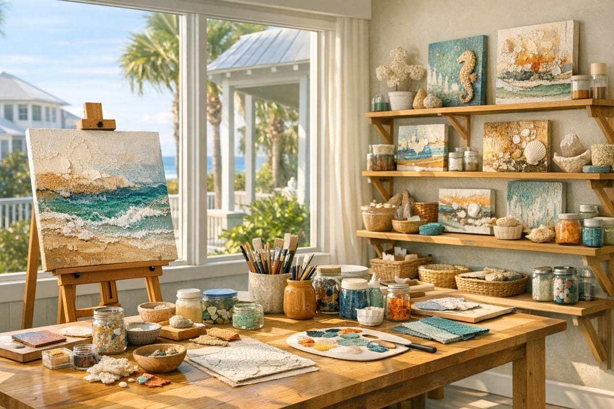 Best Studios for Mixed Media Art on 30A