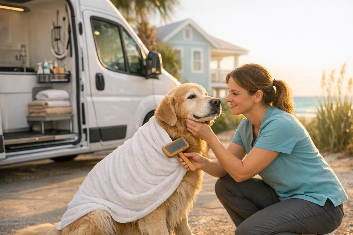 Mobile Pet Grooming Services on 30A