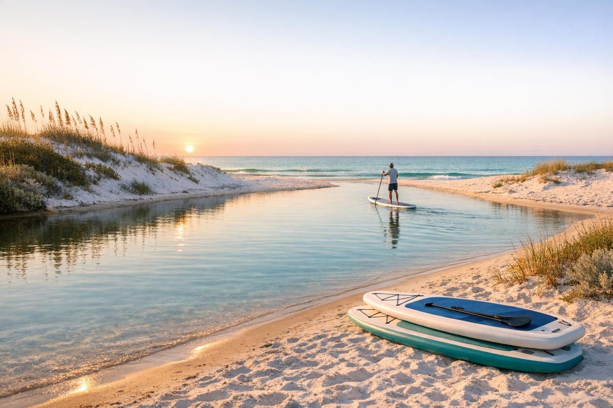 7 Beaches for Paddleboarding on 30A