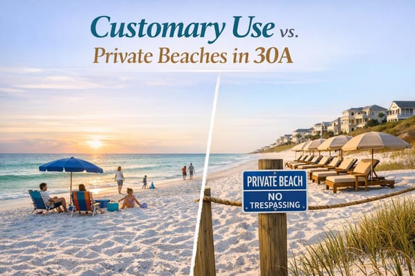 Customary Use vs. Private Beaches in 30A