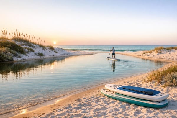 7 Beaches for Paddleboarding on 30A