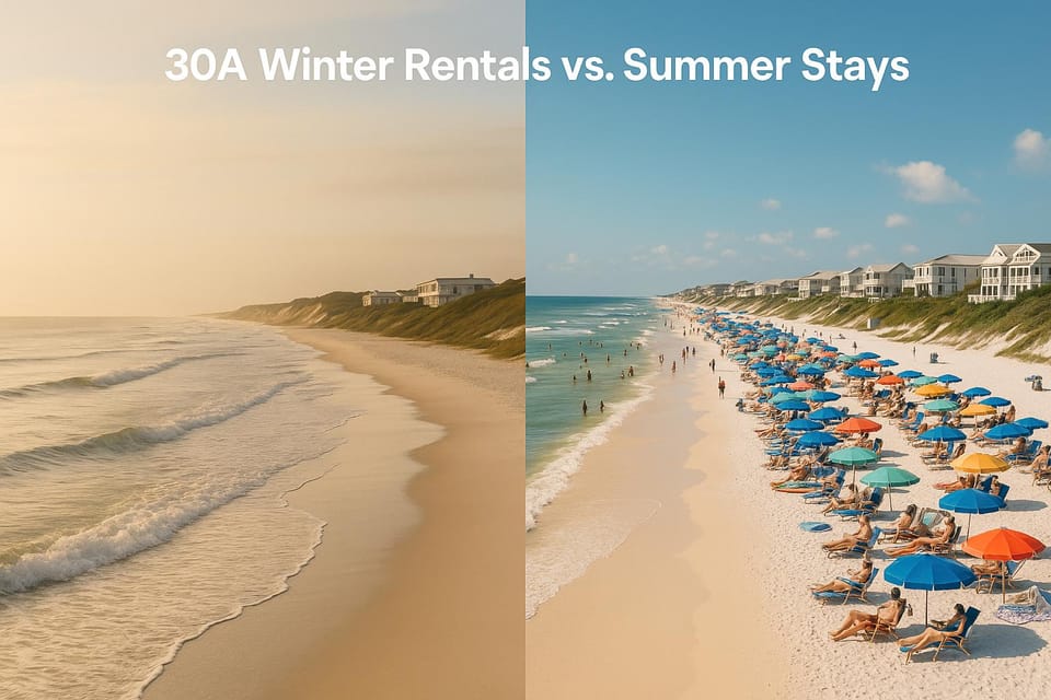 30A Winter Rentals vs. Summer Stays
