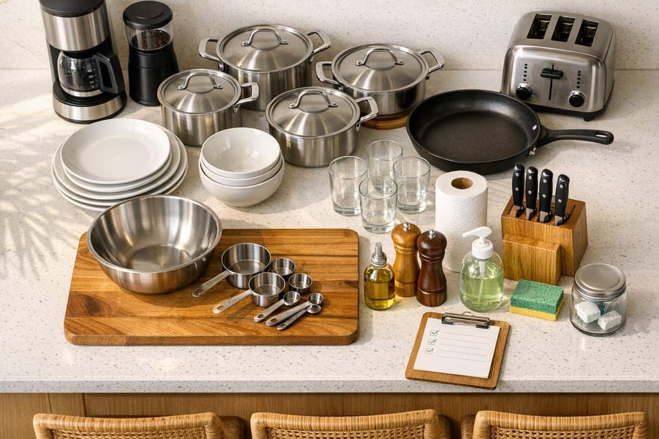 Checklist for Booking 30A Rentals with Kitchens